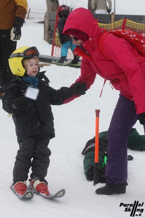 Kids Ski Course: Parent as Teaching Aid